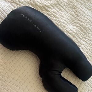 Nurse Jamie Black Pillow